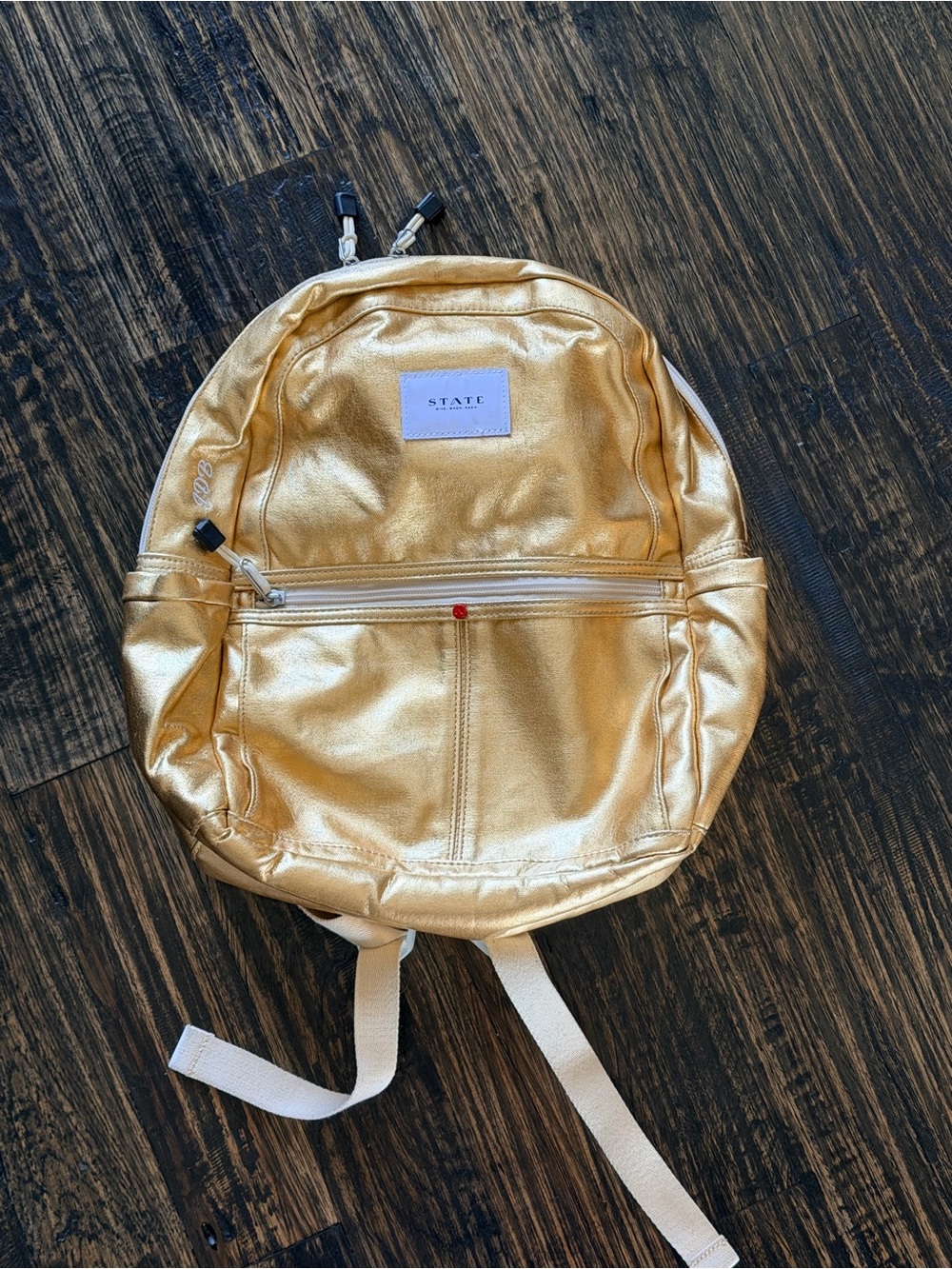 STATE Metallic Gold Mini Backpack